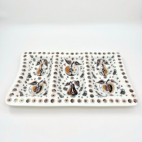Vintage Georges Briard Forbidden Fruit Divided Serving Platter Large Mid Century - Picture 6 of 7